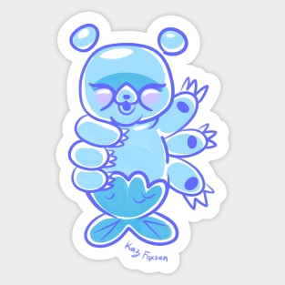 Kawaii Tardigrade Water Bear Sticker